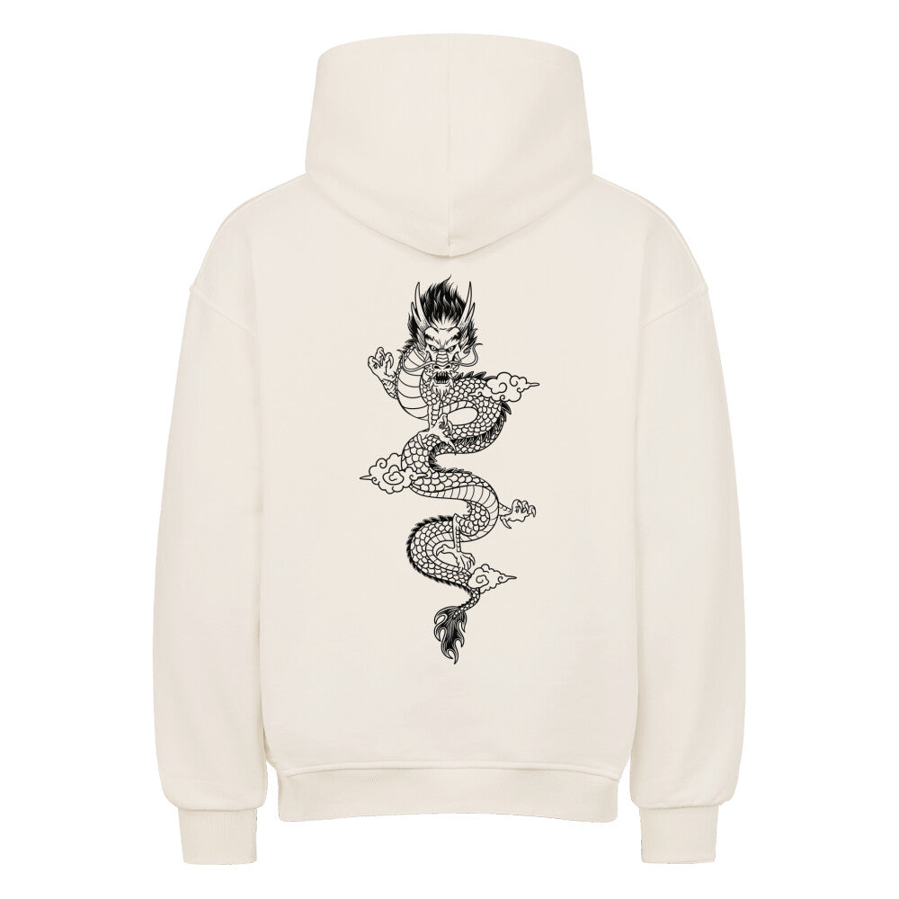 Buy premium oversize hoodie with dragon tattoo print multicolor online ...